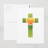 Christliches Kreuz Postkarte (Vorne/Hinten)