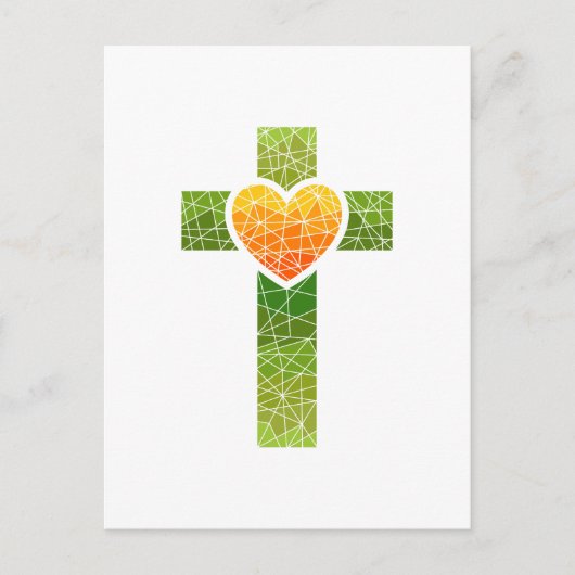 Christliches Kreuz Postkarte (Vorderseite)
