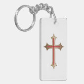 Christliches Kreuz Schlüsselanhänger (Vorderseite links)