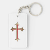 Christliches Kreuz Schlüsselanhänger (Rückseite)