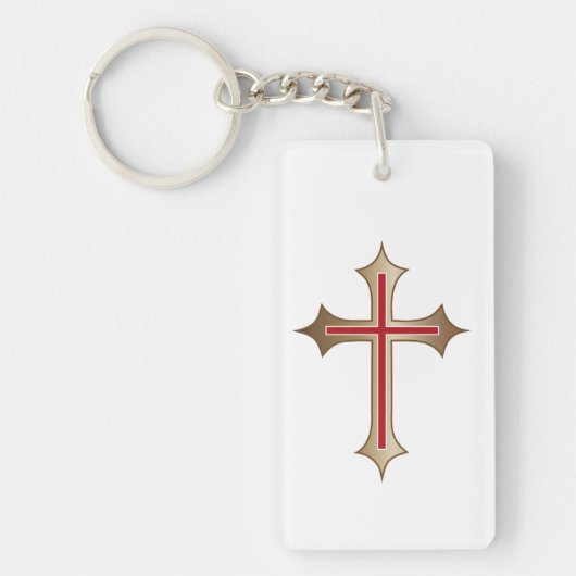 Christliches Kreuz Schlüsselanhänger (Vorderseite)