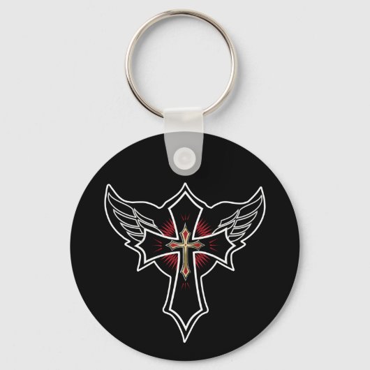 Christliches Kreuz Schlüsselanhänger (Vorderseite)