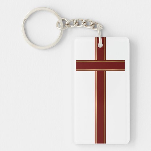 Christliches Kreuz Schlüsselanhänger (Vorderseite)