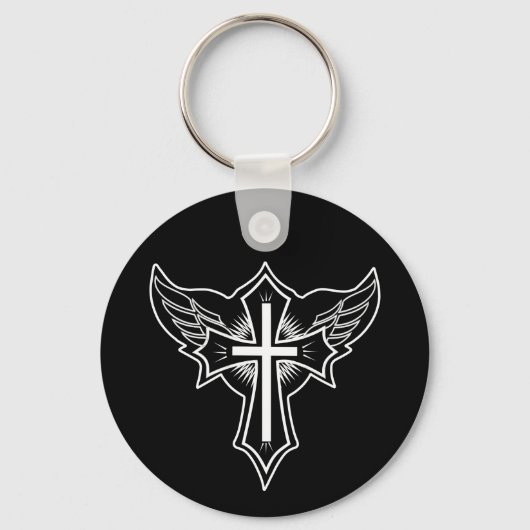 Christliches Kreuz Schlüsselanhänger (Vorderseite)