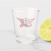 Christliches Kreuz Schnapsglas (Rückseite)