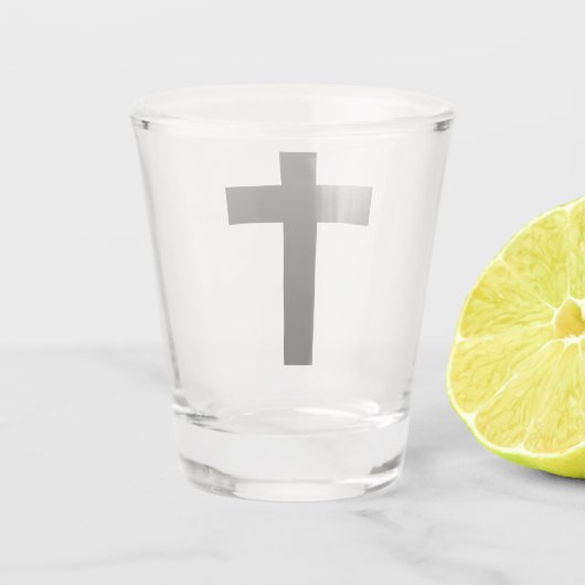 Christliches Kreuz Schnapsglas (Rückseite)