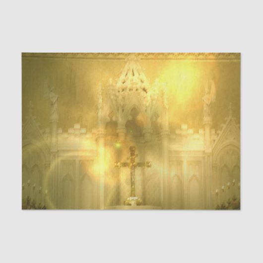 Christliches Kreuz Seidenpapier (Vorderseite)