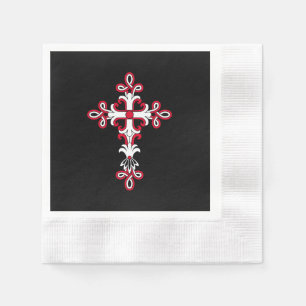 Christliches Kreuz Serviette