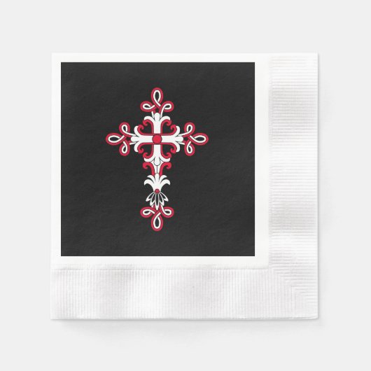 Christliches Kreuz Serviette (Vorderseite)