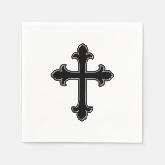 Christliches Kreuz Serviette (Vorderseite)
