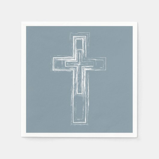 Christliches Kreuz Serviette (Vorderseite)