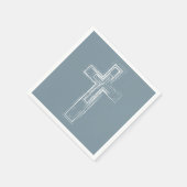 Christliches Kreuz Serviette (Ecke)