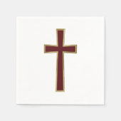 Christliches Kreuz Serviette (Vorderseite)
