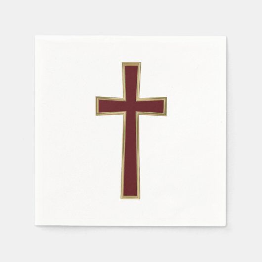 Christliches Kreuz Serviette (Vorderseite)