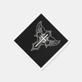Christliches Kreuz Serviette (Ecke)