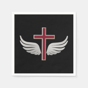Christliches Kreuz Serviette