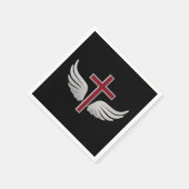 Christliches Kreuz Serviette (Ecke)