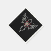 Christliches Kreuz Serviette (Ecke)