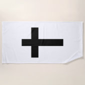 Christliches Kreuz Strandtuch (Vorderseite)