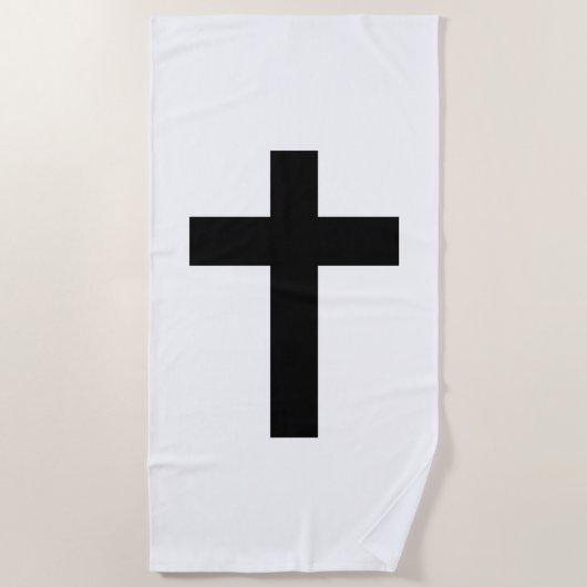 Christliches Kreuz Strandtuch (Vorderseite)