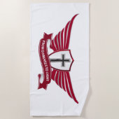 Christliches Kreuz Strandtuch (Vorderseite)