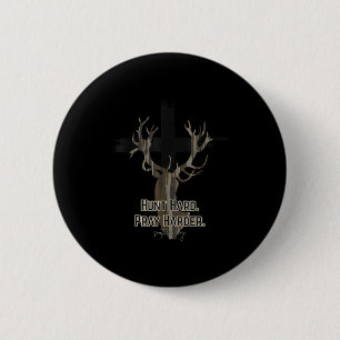 Christliches Kreuz Tarno Jagd Hartes Gebet Härtere Button