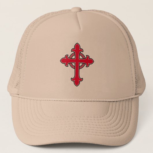 Christliches Kreuz Truckerkappe (Vorderseite)