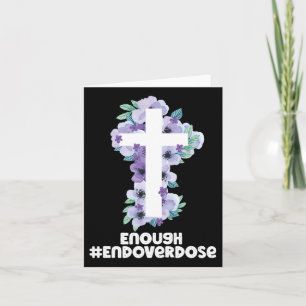 Christliches Kreuz Überdosis Lila Band Überdosis b Karte