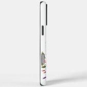 Christliches Kreuz umgeben von wunderschöner Blume Case-Mate iPhone Hülle (Rückseite / Rechts)