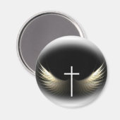 Christliches Kreuz und Heiliger Geist Magnet (Vorderseite/Rückseite)