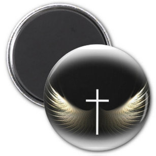 Christliches Kreuz und Heiliger Geist Magnet