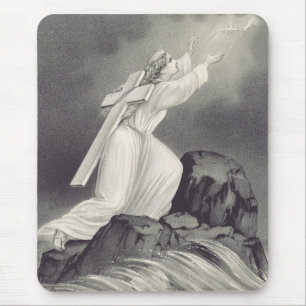 Christliches Kreuz-und-Krone-Symbol Mousepad