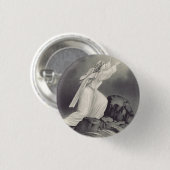 Christliches Kreuz- und Kronensymbol Button (Vorne & Hinten)