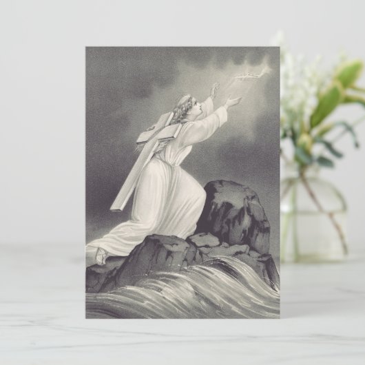 Christliches Kreuz- und Kronensymbol Dankeskarte (Stehend Vorderseite)