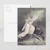 Christliches Kreuz- und Kronensymbol Postkarte (Vorne/Hinten)