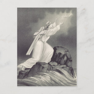 Christliches Kreuz- und Kronensymbol Postkarte