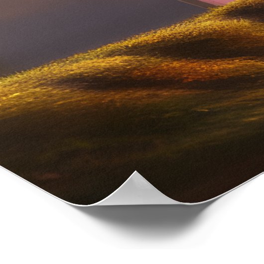 Christliches Kreuz und Regenbogen Poster (Ecke)