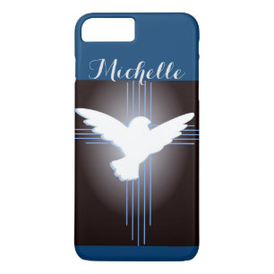 Christliches Kreuz und Taube Personalisiert Case-Mate iPhone Hülle