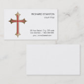 Christliches Kreuz Visitenkarte (Vorne/Hinten)