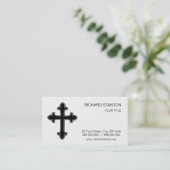 Christliches Kreuz Visitenkarte (Stehend Vorderseite)