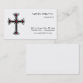 Christliches Kreuz Visitenkarte (Vorne/Hinten)