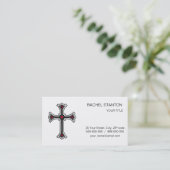 Christliches Kreuz Visitenkarte (Stehend Vorderseite)