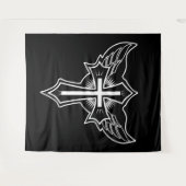 Christliches Kreuz Wandteppich (Vorderseite (Horizontal))