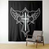 Christliches Kreuz Wandteppich (Beispiel)