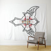 Christliches Kreuz Wandteppich (Beispiel (Horizontal))