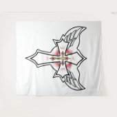 Christliches Kreuz Wandteppich (Vorderseite (Horizontal))