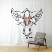 Christliches Kreuz Wandteppich (Beispiel)