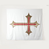 Christliches Kreuz Wandteppich (Vorderseite (Horizontal))