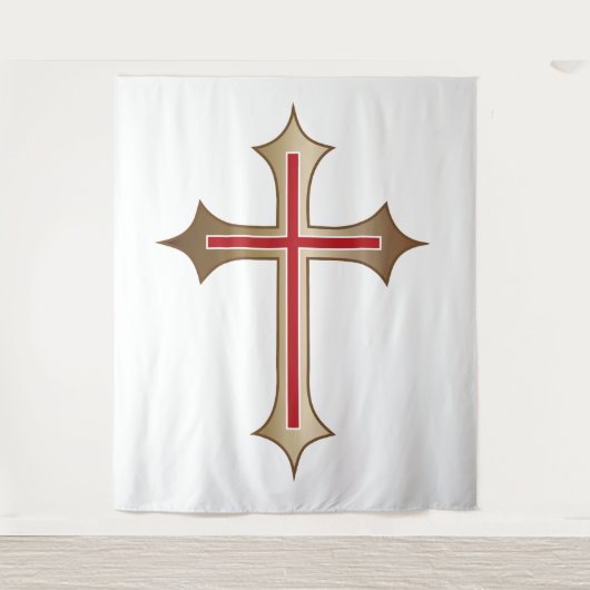 Christliches Kreuz Wandteppich (Vorderseite)
