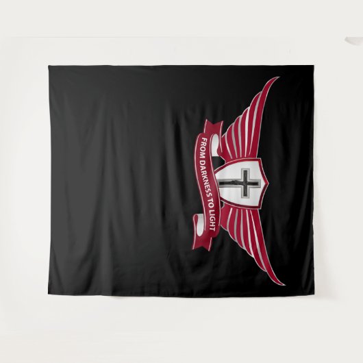 Christliches Kreuz Wandteppich (Vorderseite (Horizontal))